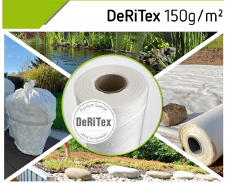 DeRiTex 150g/m² Drainagevlies, Filtervlies 15 m² (1,5 m x 10 m)