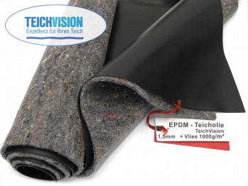 EPDM Teichfolien TeichVision 1.5 mm inkl. Teichvlies V1000