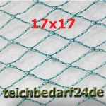 Teichnetz Laubschutznetz 17 x 17 grün 6m breit