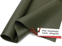 Teichfolie PVC 1mm oliv grün in  8m x  6m 