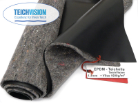 EPDM Teichfolie TeichVision 1.1 mm -Bestseller- inkl. Teichvlies V1000